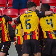 Partick Thistle players celebrate
