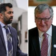 First Minister Humza Yousaf and MSP Fergus Ewing