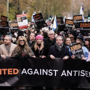 A march organised by the Campaign Against Antisemitism in London