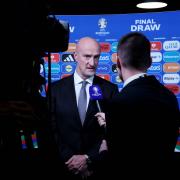 Hungary manager Marco Rossi at the Euro 2024 draw in Hamburg on Saturday night