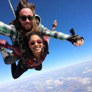 Skydiving certainly makes an unusual Christmas gift