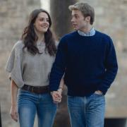 Meg Bellamy and Ed McVey as Kate and William at the University of St Andrews