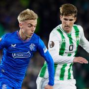 Ross McCausland in action against Real Betis