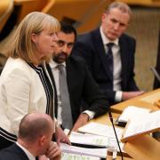 Finance Secretary Shona Robison outlining the Scottish Government's budget proposals last December