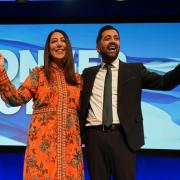 First Minister Humza Yousaf and his wife Nadia El-Nakla