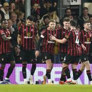 Bournemouth’s Alex Scott (third right) celebrates scoring their side’s second goal of the game with team-mates during the Emirates FA Cup Fourth Round at the Vitality Stadium, Bournemouth. Picture date: Wednesday January 25, 2024.