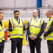 First Minister Humza Yousaf on a recent visit to the Verlume factory in Aberdeen