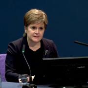 Nicola Sturgeon giving her evidence at the Covid Inquiry
