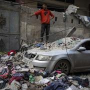 A scene of devastation in Gaza