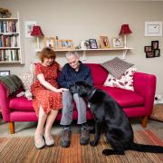 Jon and Jeanette King with dementia dog Lenny