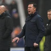 Interim Ross County manager Don Cowie at Ibrox tonight