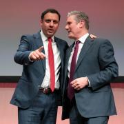 Anas Sarwar and Keir Starmer at Scottish Labour conference