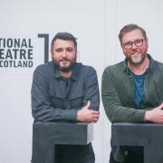 Playwright James Ley with Damian Barr