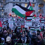 Pro Palestine marchers