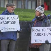 A 'vigil' outside an Edinburgh abortion clinic