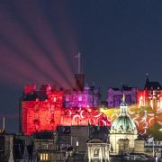 Lights and projections from Edinburgh Castle's 'Castle of Light: Magic and Mystery???'