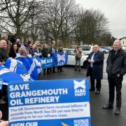 Alba leader Alex Salmond and MP Kenny MacAsAskill campaign to save Grangemouth