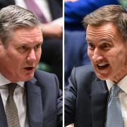 Keir Starmer and Jeremy Hunt at the 2024 Spring Budget in the House of Commons