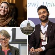 Kainat Riaz (top), Dajana Dzanovic (bottom) and Amanullah Ahmadzai came to the University of Edinburgh as refugees, but found new opportunities to support themselves and those they left behind.