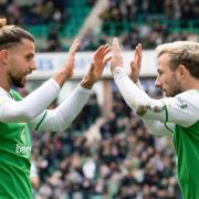 Adam Le Fondre was on target as Hibs scored three in 22 minutes