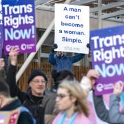 Members of the Scottish Family Party protest alongside supporters of the Gender Recognition Reform Bill (Scotland) outside the Scottish Parliament, Edinburgh, ahead of a debate on the bill. Picture date: Tuesday December 20, 2022..
