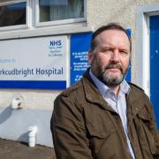 Councillor Dougie Campbell is among those opposing the permanent closure of the cottage hospital in Kirkcudbright