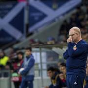 Alex McLeish watches on forlornly as his Scotland side go down disastrously to Kazakhstan.