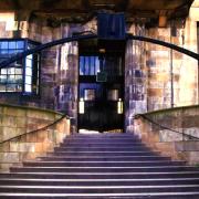 Entrance to the Mackintosh Building, Glasgow School of Art