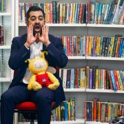 Humza Yousaf , First Minister of Scotland, on story time duty