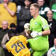 Celtic goalkeeper Joe Hart picked up the first red card of his career in his side's win over Livingston earlier this season.