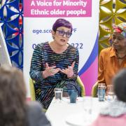 Justice Secretary Angela Constance meets with members of Age Scotland's Scottish Ethnic Minority Older People Forum. Picture: Jane Barlow/PA
