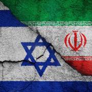 The flags of Israel and Iran (Alamy)