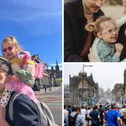 Dad William Oviatt will be running the Edinburgh Marathon for Sight Scotland after the charity helped the family with his daughter Sofie's retinal dystrophy diagnosis