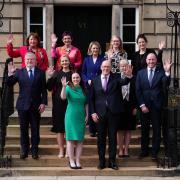 First Minister John Swinney and Deputy First Minister Kate Forbes with the Cabinet