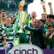 Brendan Rodgers celebrates Celtic title glory
