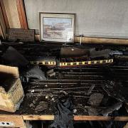 The model railway was destroyed