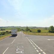 The accident happened on the A713