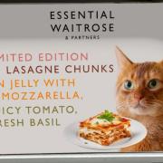 Waitrose budget range is suspiciously swanky when it comes to pet food, points out David Donaldson. “Unless,” he adds, “this is cheap lasagne made from minced cats.”