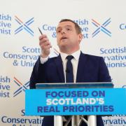 cottish Conservative leader Douglas Ross speaks during the official launch of his party's General Election campaign