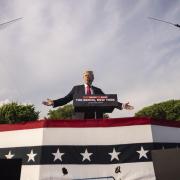 Republican presidential candidate former President Donald Trump speaks during a campaign rally in the south Bronx, Thursday, May 23 in New York. (AP Photo/Yuki Iwamura)