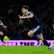 Kieran Tierney spared a thought for Celtic teammate Kasper Schmeichel in the aftermath of his joy at scoring a crucial goal for Scotland to beat Denmark and reach the World Cup.