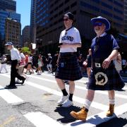 Scotland fans in central Boston, ahead of the FIFA World Cup Group C match at Boston Stadium, Foxborough.