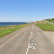 Section of the walking route just leaving Portgordon along the A990. Picture: Google Maps