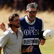 Tommy Fleetwood and his caddie Ian Finnis