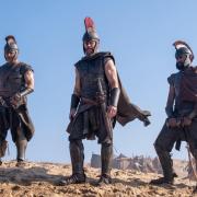 The Odyssey with Jimmy Gonzales as Cepheus, Matt Damon as Odysseus and Himesh Patel as Eurylochus