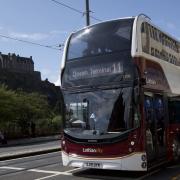Buses are prevented from travelling down part of Princes Street due to a recent fire.