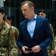 Chloe Pirrie, left,  and Simon Clegg in The Undeclared War