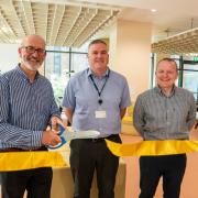 Ribbon cutting of St Vincent Studios.