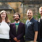 (L-R) Gillian Mackay, Lorenzo Martinico, Zack Polanski and Ross Greer.