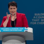 Scottish Conservative leader Ruth Davidson speaks at the Conservative Party Conference at the Manchester Central Convention Complex in Manchester. PRESS ASSOCIATION Photo. Picture date: Sunday October 1, 2017. See PA story TORY Main. Photo credit should